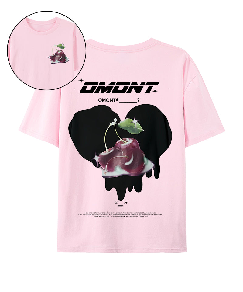 The balance of all things Double Sided Casual Short Sleeve T-Shirt