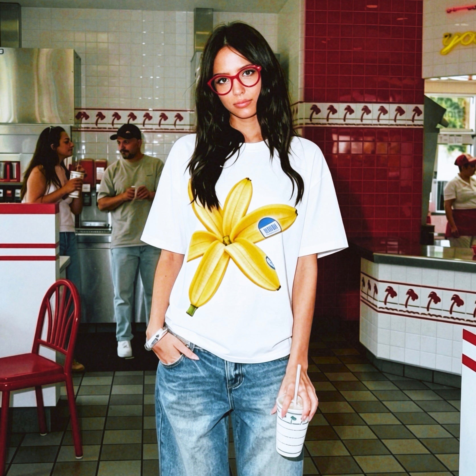 Blooming Banana Peel Classic Cotton T-Shirt