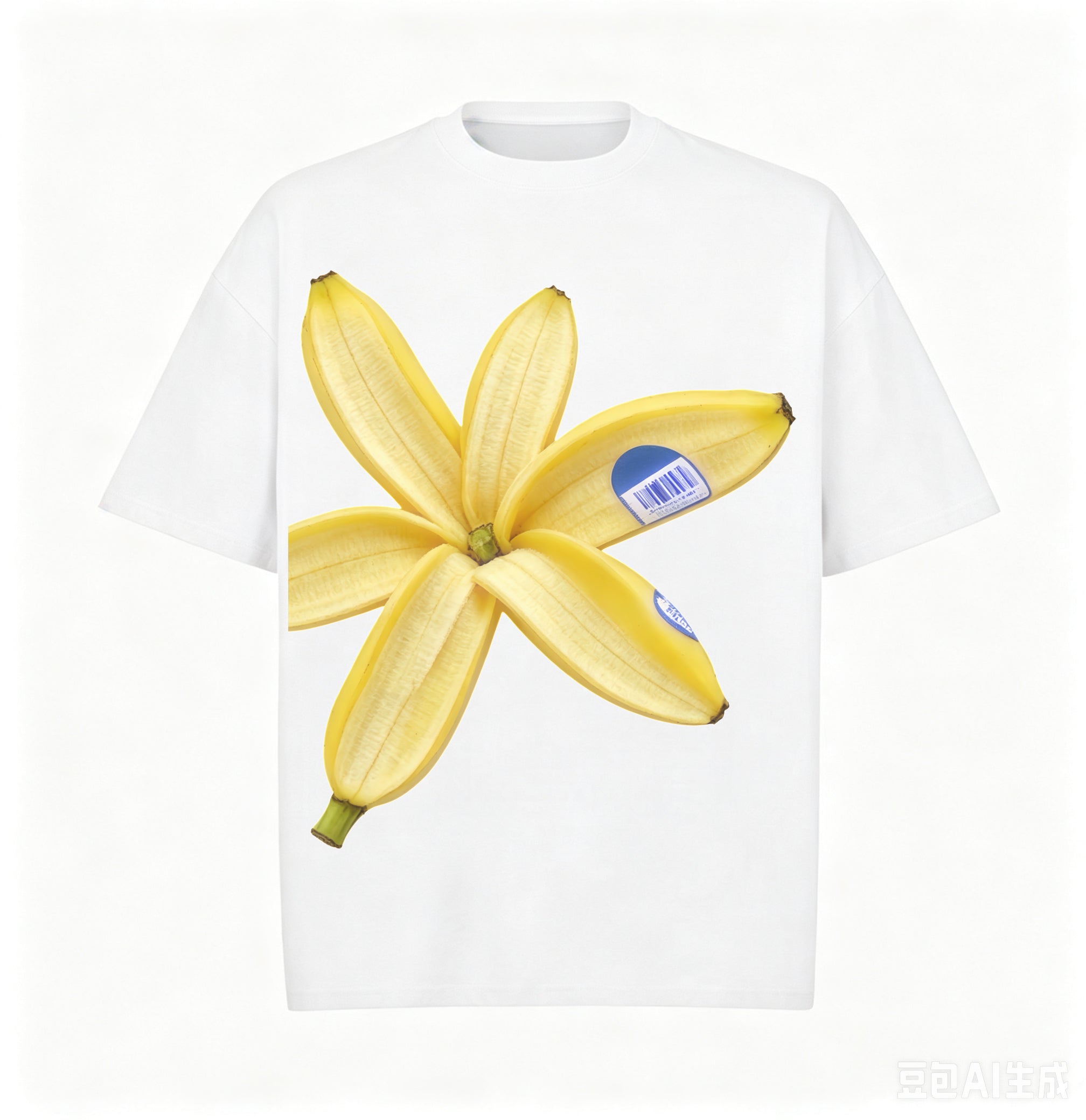 Blooming Banana Peel Classic Cotton T-Shirt