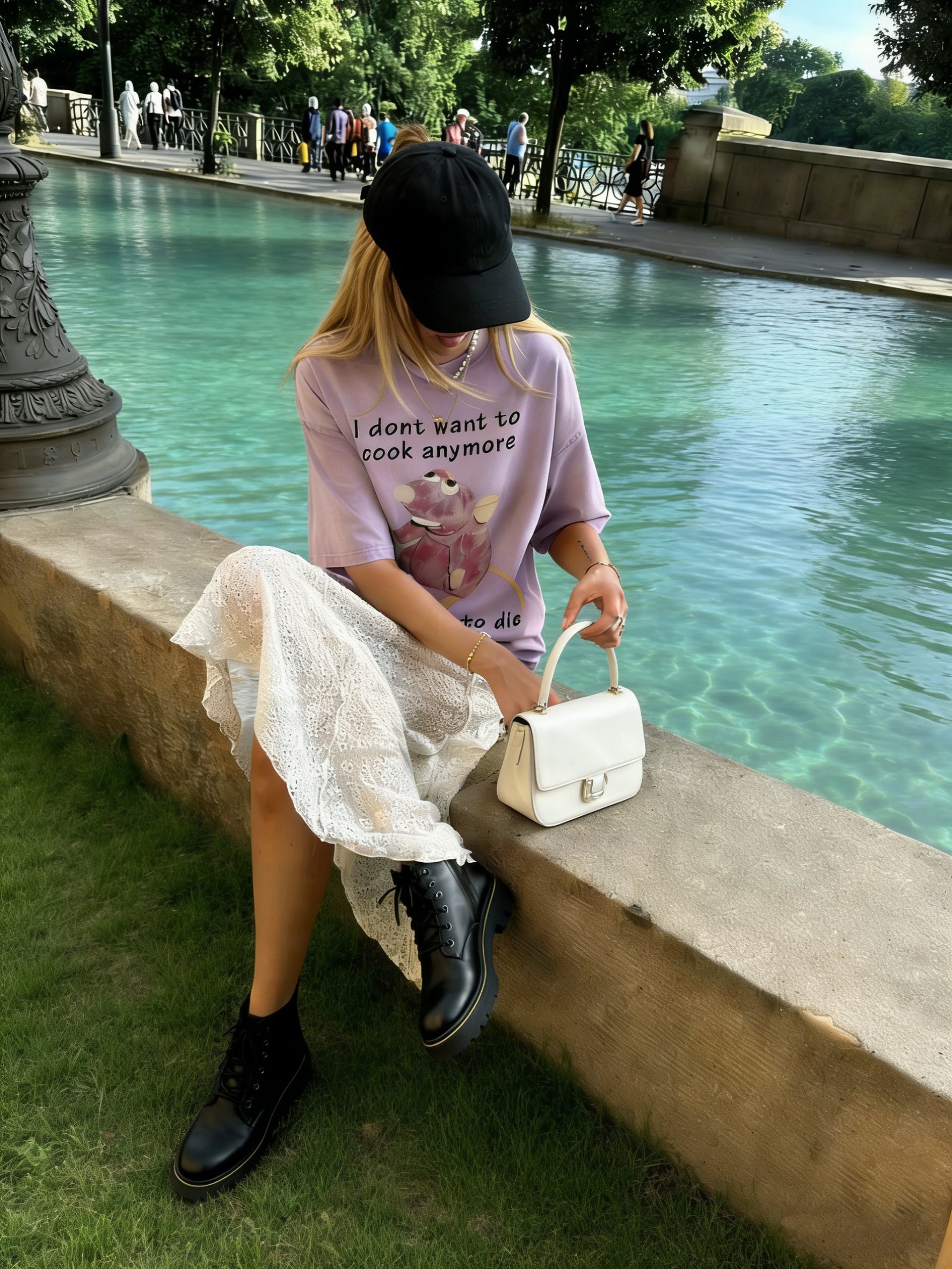 I Don't Want To Cook Anymore Washed T-Shirt