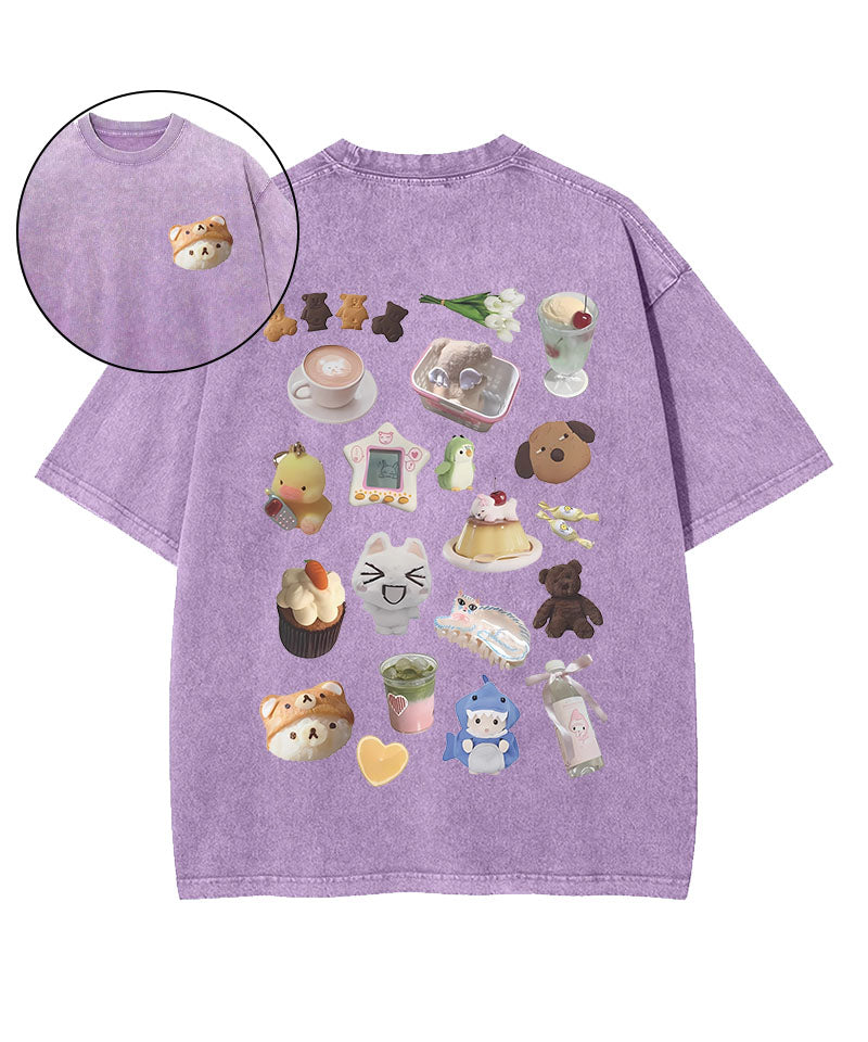 Afternoon Tea Time Washed T-Shirt