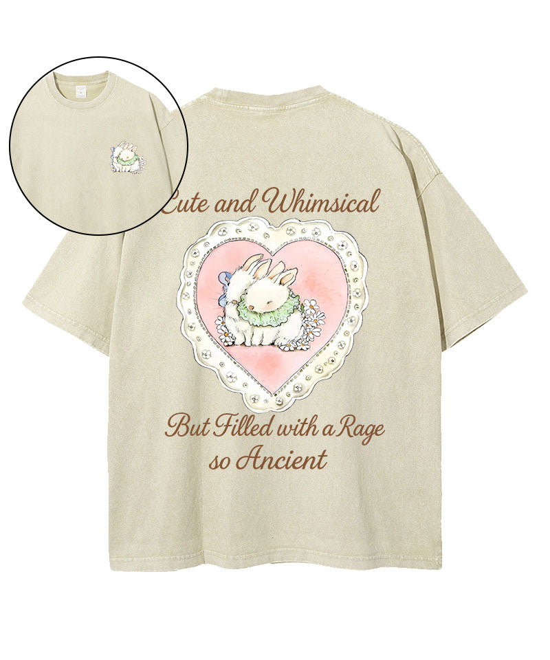 Creeping Close To The Little Rabbit Washed T-Shirt