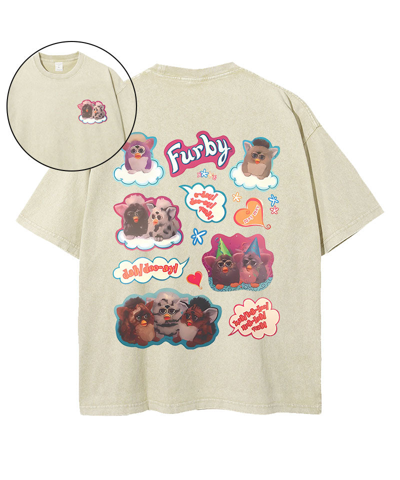 Shagginess Washed T-Shirt