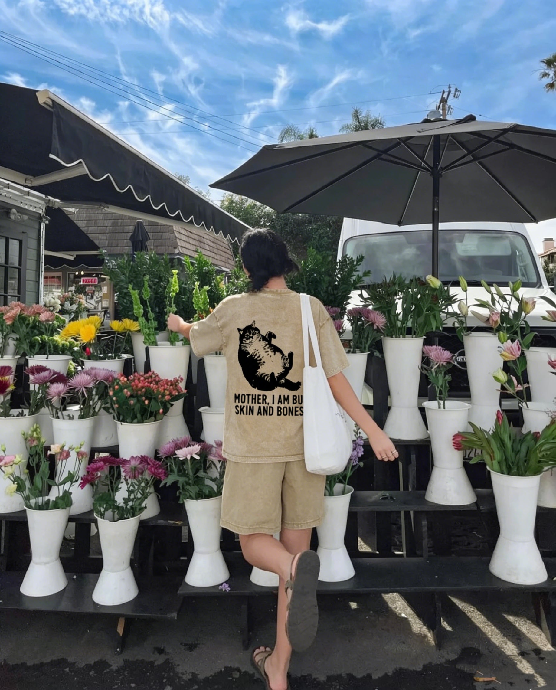 Mom I'am But Skin And Bones Washed T-Shirt